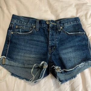 Women’s blue jeans shorts - 24W